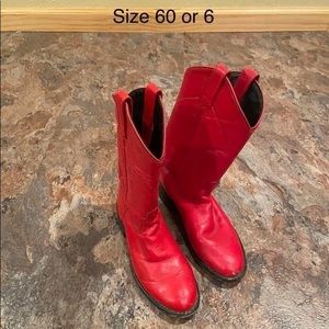 Red Cowboy/girl Boots